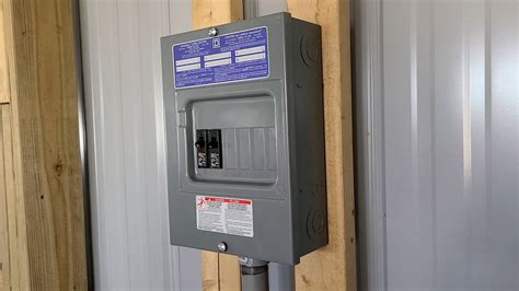 barn electrical circuit breaker box cost|electric run to barn subpanel.